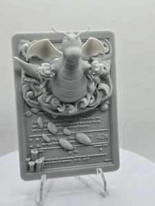 Pokémon Karte 3d - Dragonite - 3d gedruckt mit 8k Resin - Weihnachtsgeschenkidee - Bild 1 von 6