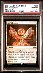 MTG Magic the Gathering MH2 Modern Horizons 2 Foil 236 Sol Talisman PSA 10 POP 1 - Picture 1 of 4