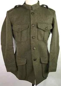 MEN'S WWI US USMC MARINE P1917 WOOL COMBAT FIELD TUNIC COAT - Picture 1 of 4