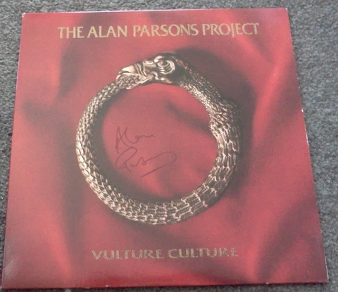 ALAN PARSONS PROJECT - VULTURE CULTURE RR COA  signed AUTOGRAPH LP8 Cover