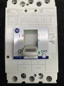 140G-G2C3-C15 Rockwell Automation Molded Case See Photos Missing 3 Backing Nuts - Picture 1 of 5