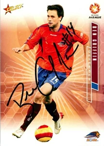 ✺Signed✺ 2007 2008 BRISBANE ROAR A-League Card BEN GRIFFIN - Picture 1 of 2