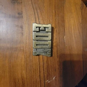 1980’s vintage brass belt buckle Eddy name - Picture 1 of 2