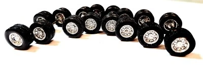 8 - DCP - Most Brands 1/64th KW, PETERBILT, CHROME DUAL WHEELS, TIRES & Axles - Image 1 of 4