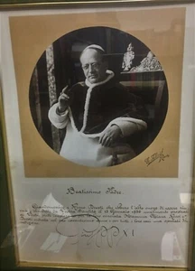 Fotografia firmata da Pio XI - Imagen 1 de 1