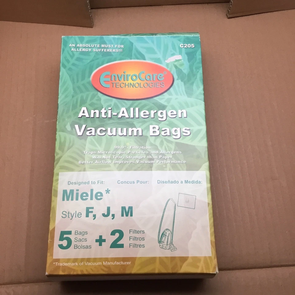 Miele EnviroCare FJM Vacuum Bags 5 Bags 2 Filters C205