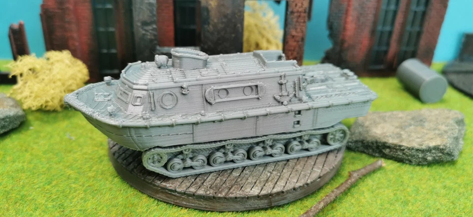 Rimorchiatore Acqua Terra ( Lws ) Funziona IN Acqua Cingolato WW2 Kit 1/87 1/72 - Immagine 1 di 3