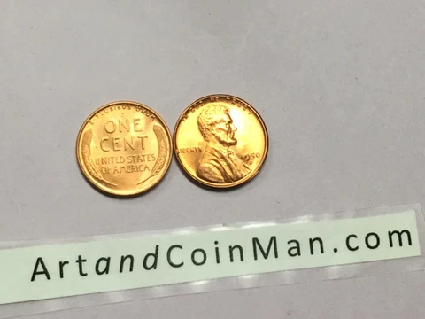 1950 D BU UNCIRCULATED LINCOLN WHEAT PENNY CENT Cover