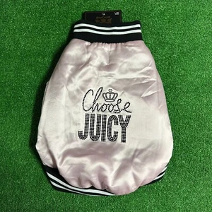 Y2K Dog Clothes Juicy Couture Puppy Vest Jacket Pink Size XL Large Pug Pitbull - Picture 1 of 3