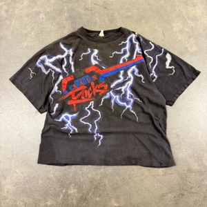 Vintage 90s Molson Canadian Rocks Thunder Lighting T Shirt Size XL - Picture 1 of 7