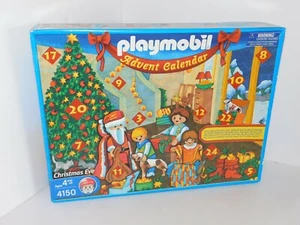 Playmobil Advent Calendar Christmas Eve 4150 Santa tree Cats Dog 2003 - Picture 1 of 9
