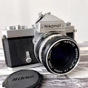 Nikon Nikomat FTN 35mm SLR Film Camera w/ NIKKOR-H Auto 50mm 1:2! From Japan - Picture 1 of 24
