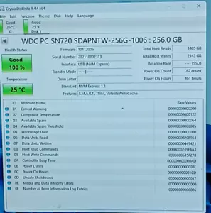 SDAPNTW-256G-1006 WD SN720 NVMe M.2 2280 256GB Internal Solid State Drive - Picture 1 of 4