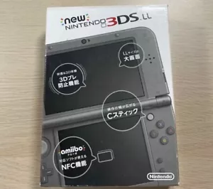 NEW Nintendo 3DS LL XL Console System Japan Ver. Metallic BLACK NEW - Picture 1 of 2