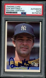 1984 DONRUSS Don Mattingly #248 tarjeta auténtica firmada por los Yankees de Nueva York PSA/ADN - Imagen 1 de 2