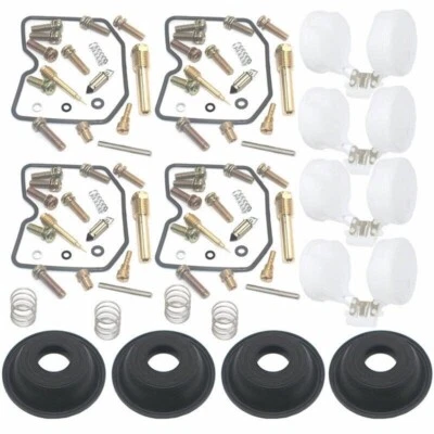 4X FOR KAWASAKI ZL600 Eliminator 1986-1987 Carburetor Repair Kit float Diaphragm Foto 1 de 3