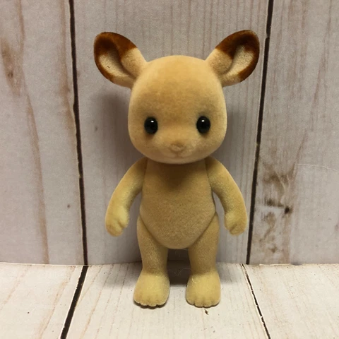 Sylvanian Families Mother Deer Toy 3 Inch Flocked Brown No Clothing Cover