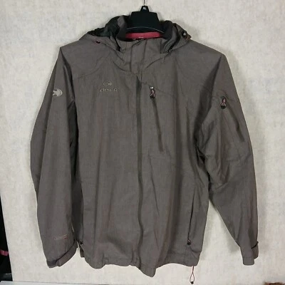 Eider 夹克男式 XL 灰色后卫 2LS 滑冰滑雪板全拉链连帽 — 第 1/4 张图片