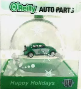 2024 M2 O’Reilly Christmas Ornament Volkswagen Beetle Bug Green/White Collect - Picture 1 of 6
