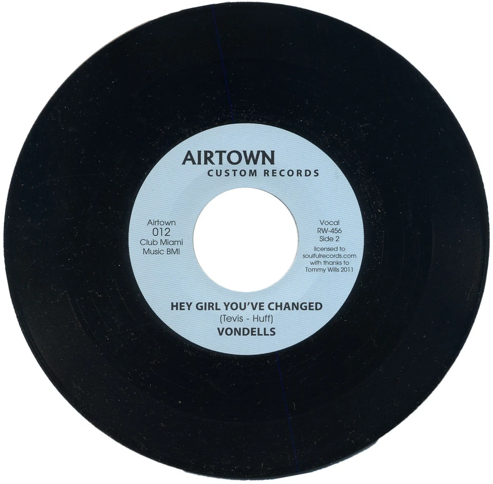 VONDELLS / TIMMY WILLS "HEY GIRL YOU'VE CHANGED c/w SWEET SOUL" 1968 N SOUL - Image 1 of 1