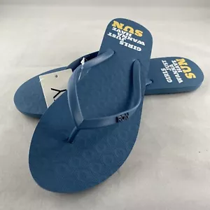 ROXY 'Viva Stamp II' Flip Flop Sandals, 6 9 - Blue Haze (BHZ) - Picture 1 of 7