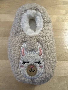 dELiA*s Girl Llama Slipper Socks- Girls Sock Size: S/M Shoe Size: 9-11 So Cute!! - Picture 1 of 9