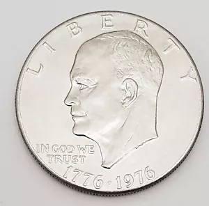 1976 P EISENHOWER DOLLAR COIN TYPE II (2) AVE CIRCULATED **FREE SHIPPING** - Picture 1 of 2