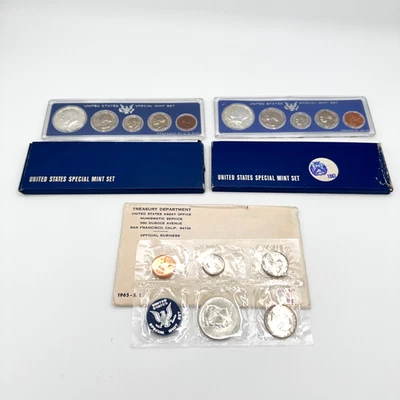 1965 1966 1967 SMS US Mint Sets Special Mint Sets 15 Coins OGP, Free Daily Ship - Image 1 of 4