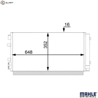 CONDENSER AIR CONDITIONING AC 44 000S FOR RENAULT SCENIC/GRAND/III FLUENCE 1.4L - Image 1 of 4