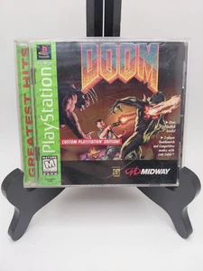 Doom Sony PlayStation 1 PS1 Tested Cib Works - Picture 1 of 5