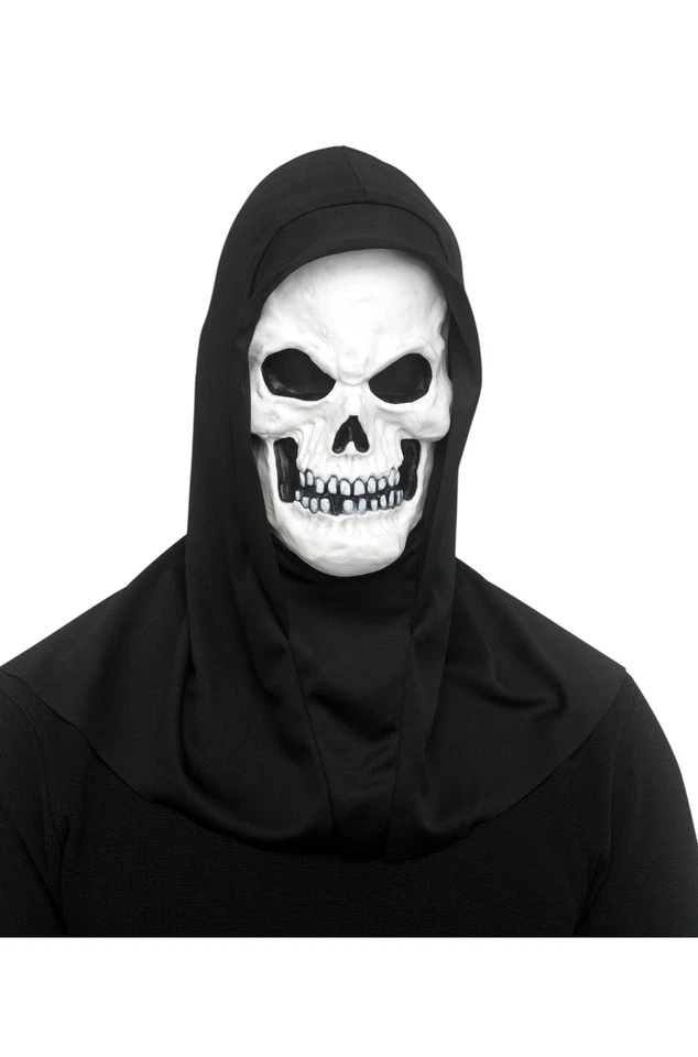 Adult Skull Mask with Hood - Image 1 of 1