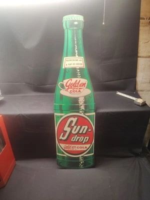Sundrop Bottle Golden Girl Aluminum Sign 40x11" - Image 1 of 4
