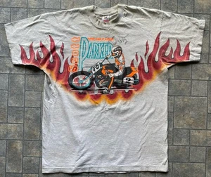 Vintage Scott Parker #2 Single Stitch Autogramm T-Shirt Herren XL Flames Harley - Bild 1 von 17