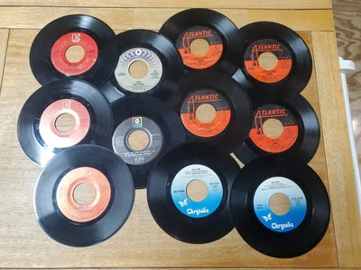 LOT OF 4 DIFFERENT 45 7" SP ABBA plus 7 more 45s The Cars etc. J4 - Image 1 of 4