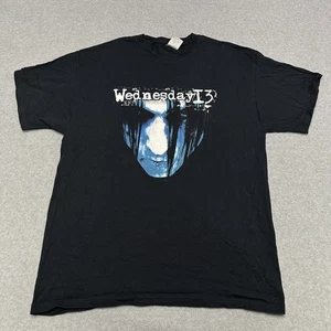T-shirt vintage mercoledì 13 " scheletri " band taglia anni 2000 taglia XL horror punk - Foto 1 di 6