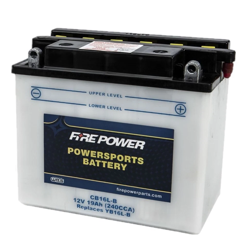 Fire Power Battery with Electrolyte CB16L-B - 12V Heavy Duty CB16L-B Foto 1 de 3
