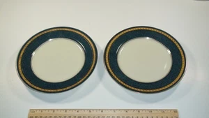 Set of 2 Mikasa Grande Ivory Imperial Lapis L2826 Japan - 7.5" Salad Plate - Picture 1 of 5