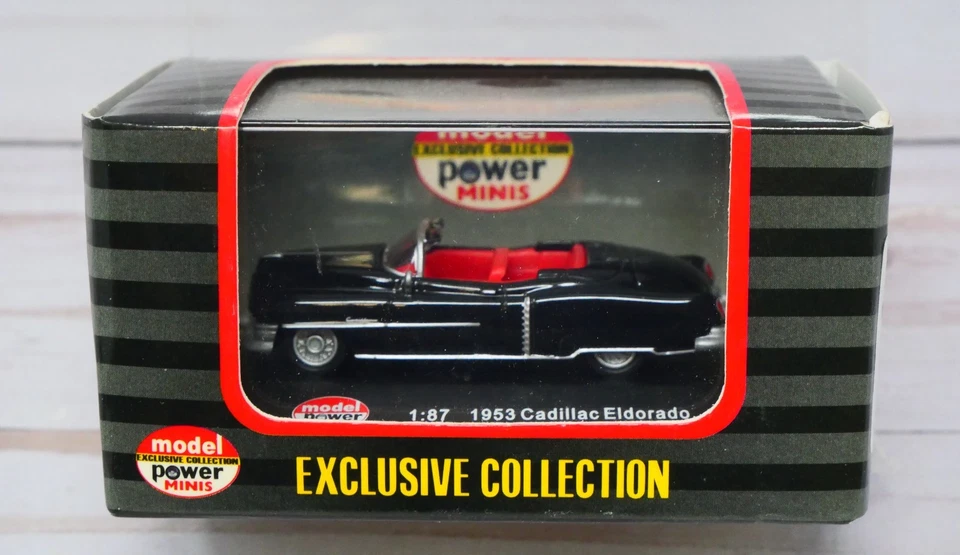 Model Power 19235, 1953 Cadillac Eldorado Convertible, Black, 1/87 HO Scale - Image 1 of 2