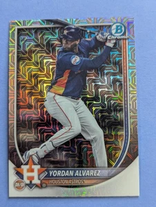 2025 Bowman Chrome Baseball Jordan Alvarez Mega Mojo Refractor Card 81 - Bild 1 von 10