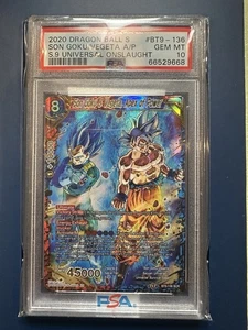 2020 Dragon Ball Super - Son Goku & Vegeta, Apex of Power SCR BT9-136 eBay Verif - Picture 1 of 3