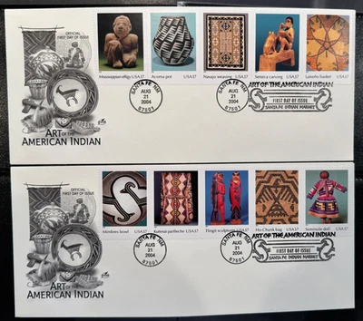 #3873  ArtCraft  FDC ART OF THE AMERICAN INDIAN  on 2 First Day Covers Perfect! - Image 1 of 3