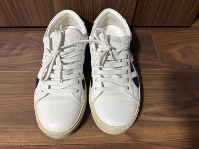 Saint Laurent Sneakers Shoes Heart Design White Black Leather Women's US7.5 NM - Image 1 of 4
