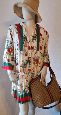 Kleid Damen Dress Damenkleid Einheitsgrösse Bunt Bloggerstyle  - Bild 1 von 4