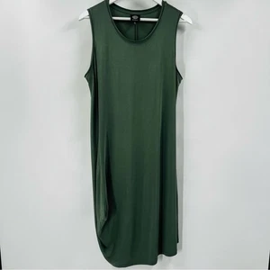 Bobeau ärmelloses Lagenlook Midikleid grün Größe L - Bild 1 von 5