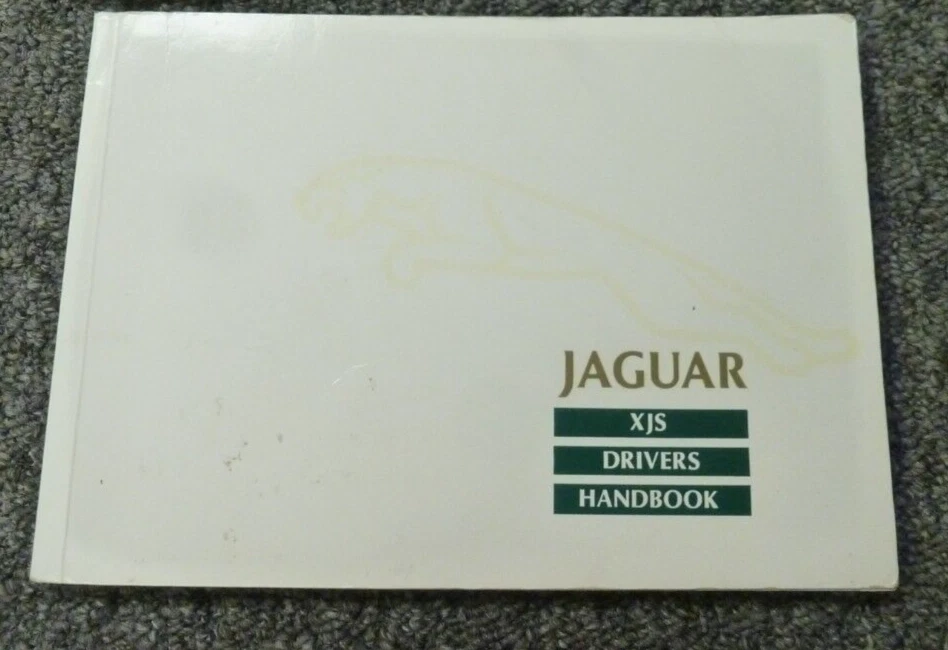 Jaguar XJS 1989-1991 cupé convertible manual del propietario guía del usuario 1992 Foto 1 de 1