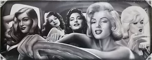 DGA Tees - BOMBSHELLS - LARGE Canvas Art - 16" X 40" - Picture 1 of 1