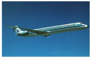 Republic Airlines DC 9 80 Airplane Postcard - Picture 1 of 2