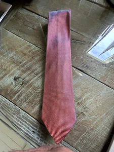 Charvet Place Vendome Tie- Orange/Blue 100% Silk French Necktie - Picture 1 of 2