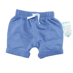 Cat & Jack Baby's Blue Shorts Size 0-3M with Drawstring Elastic Waistband - Picture 1 of 7