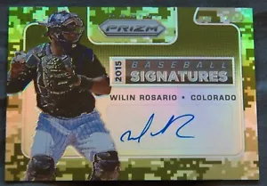 Colorado Rockies Wilin Rosario 2015 Prizm Signatures Auto Card #46/199 - Picture 1 of 1